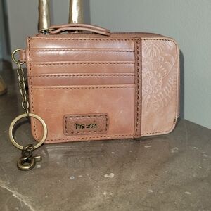 The Sak Brown Leather Card Wallet